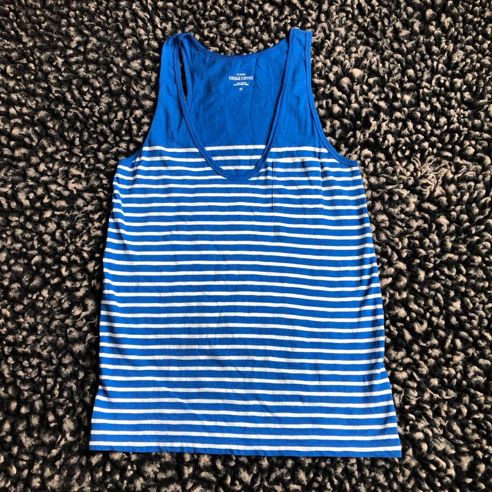 J. Crew vintage cotton XS striped tank top